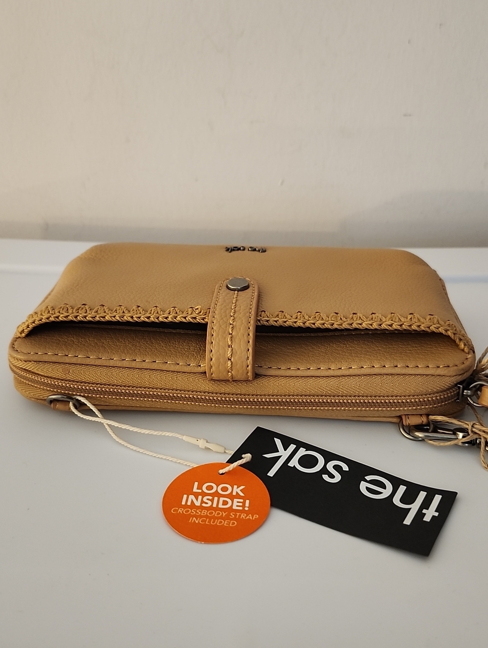 The Sak Crossbody Wallet in Tan - Picture 9 of 11